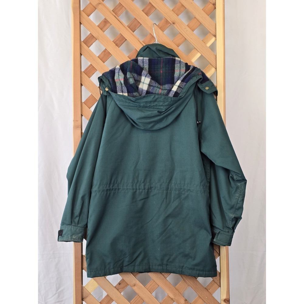 Vintage Y2K Eddie Bauer Men's Jacket Coat Green Wool Lining Warm Size Small - Picture 14 of 15